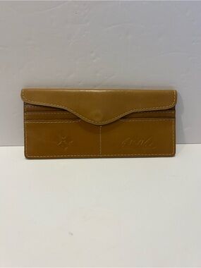 Patricia Nash Leather Magnetic Card Holder Wallet | British Tan